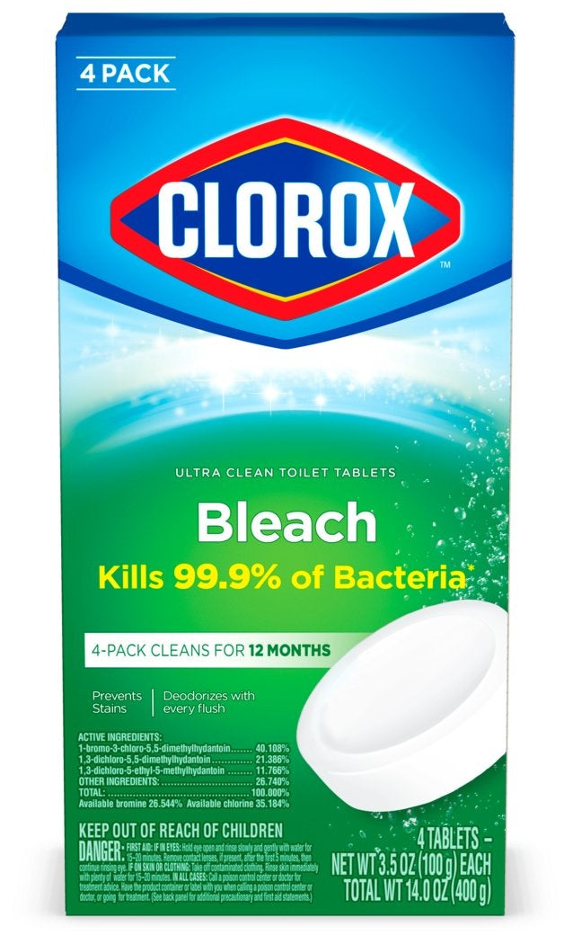 Clorox Ultra Clean Toilet Tablets Bleach | 2 ct. and 4 ct., Bathroom