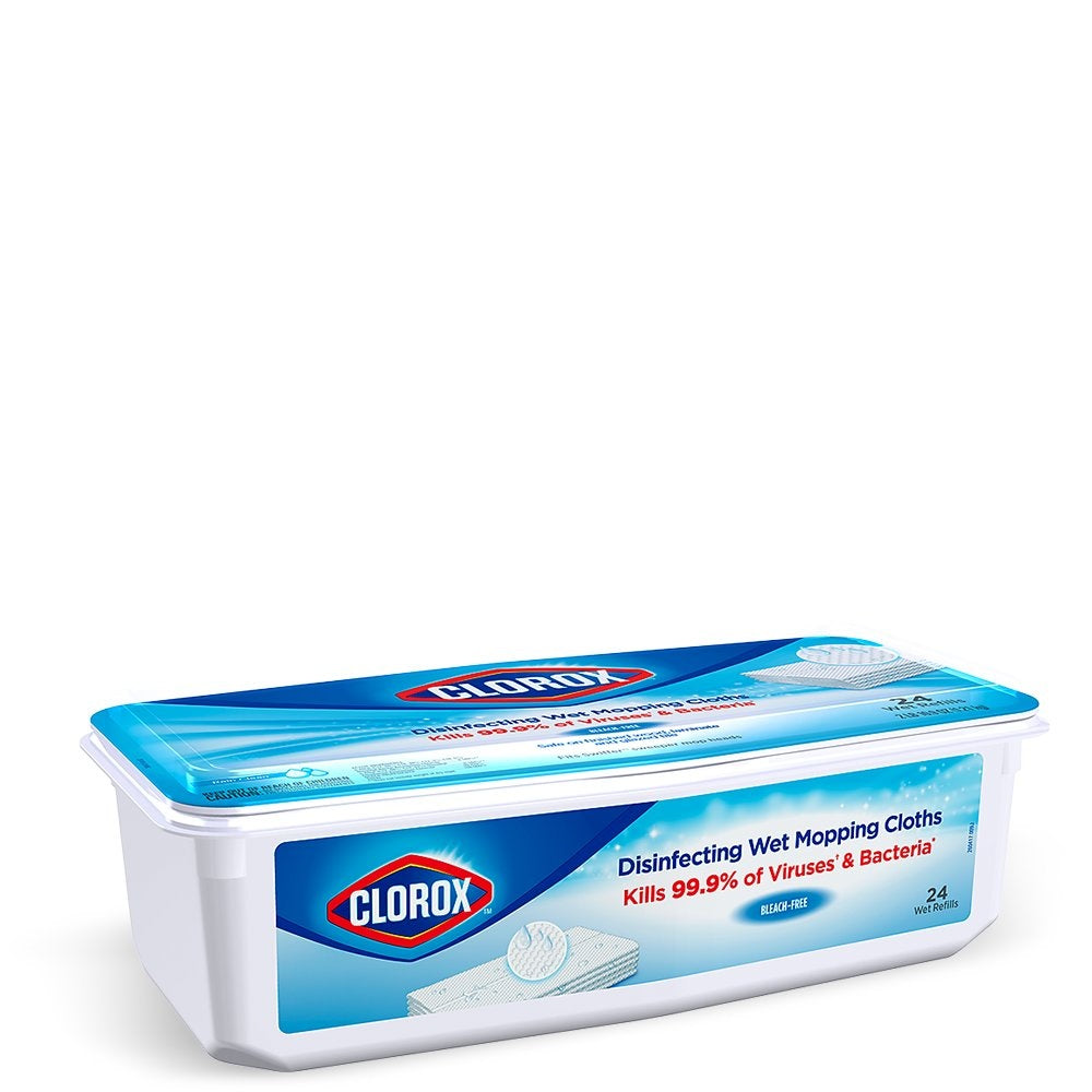Clorox Disinfecting Wet Mopping Cloths | 12 ct. and 24 ct., Floors