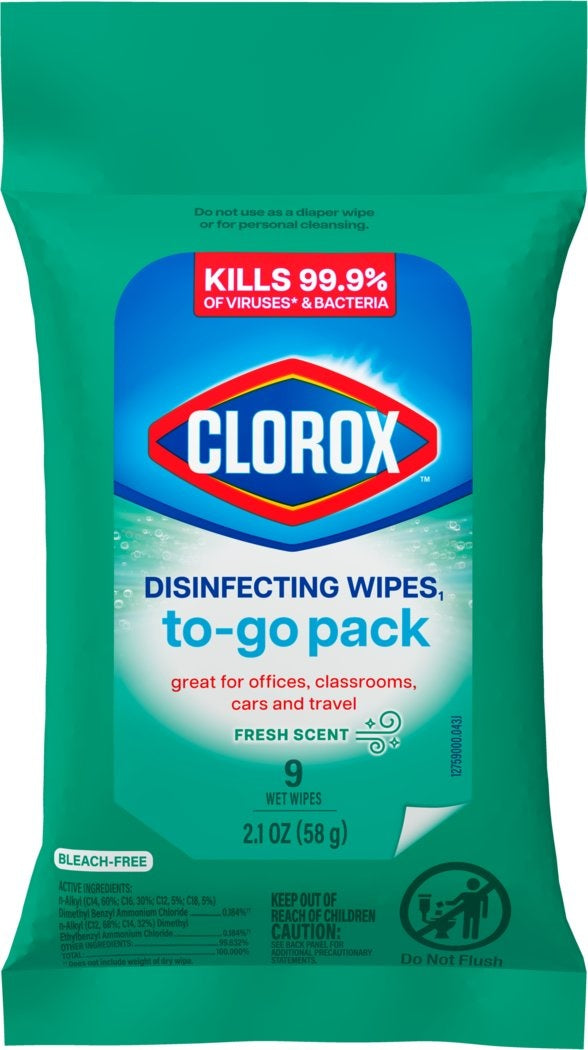 Clorox Disinfecting Cleaning Wipes To Go - 9 count | 9 ct.
