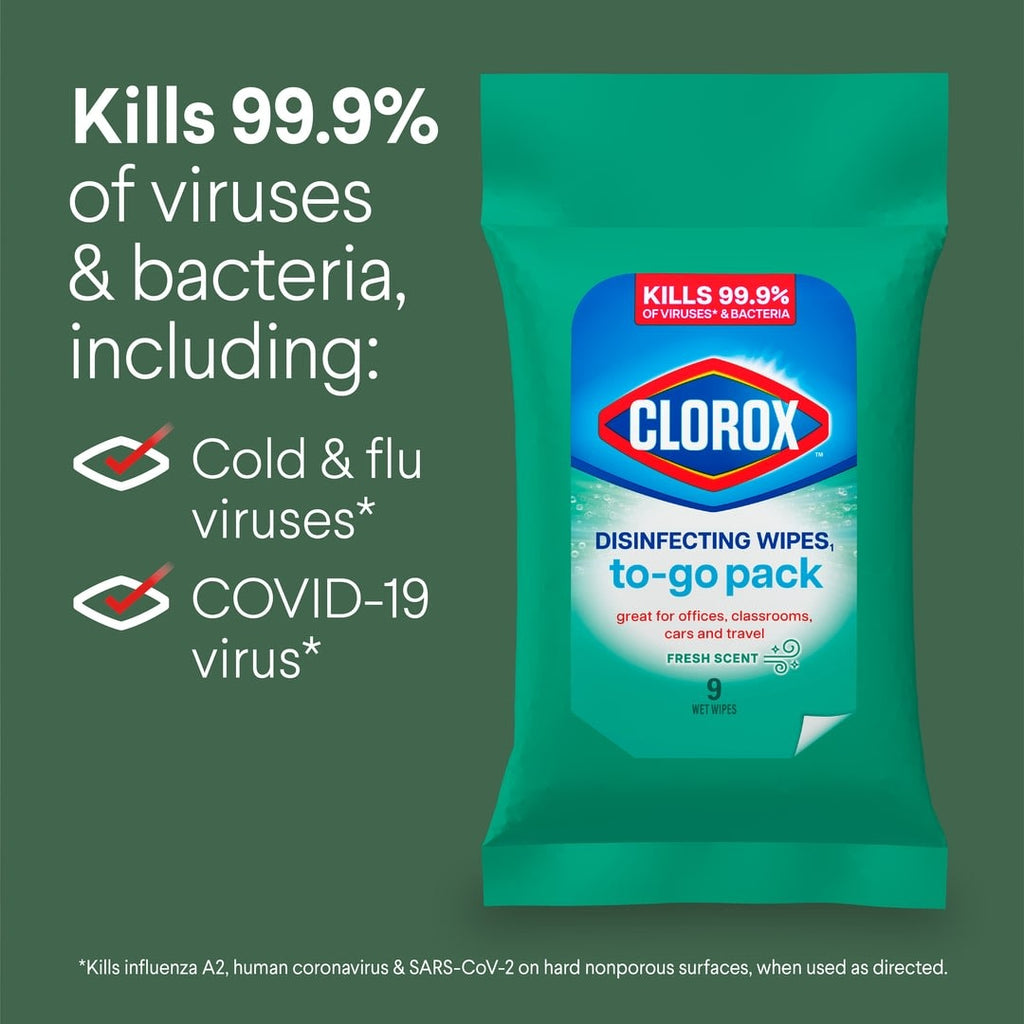 Clorox Disinfecting Cleaning Wipes To Go - 9 count | 9 ct.