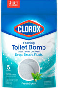 Clorox Toilet Bowl Foaming Bomb Cleaner | 5 ct., Bathroom