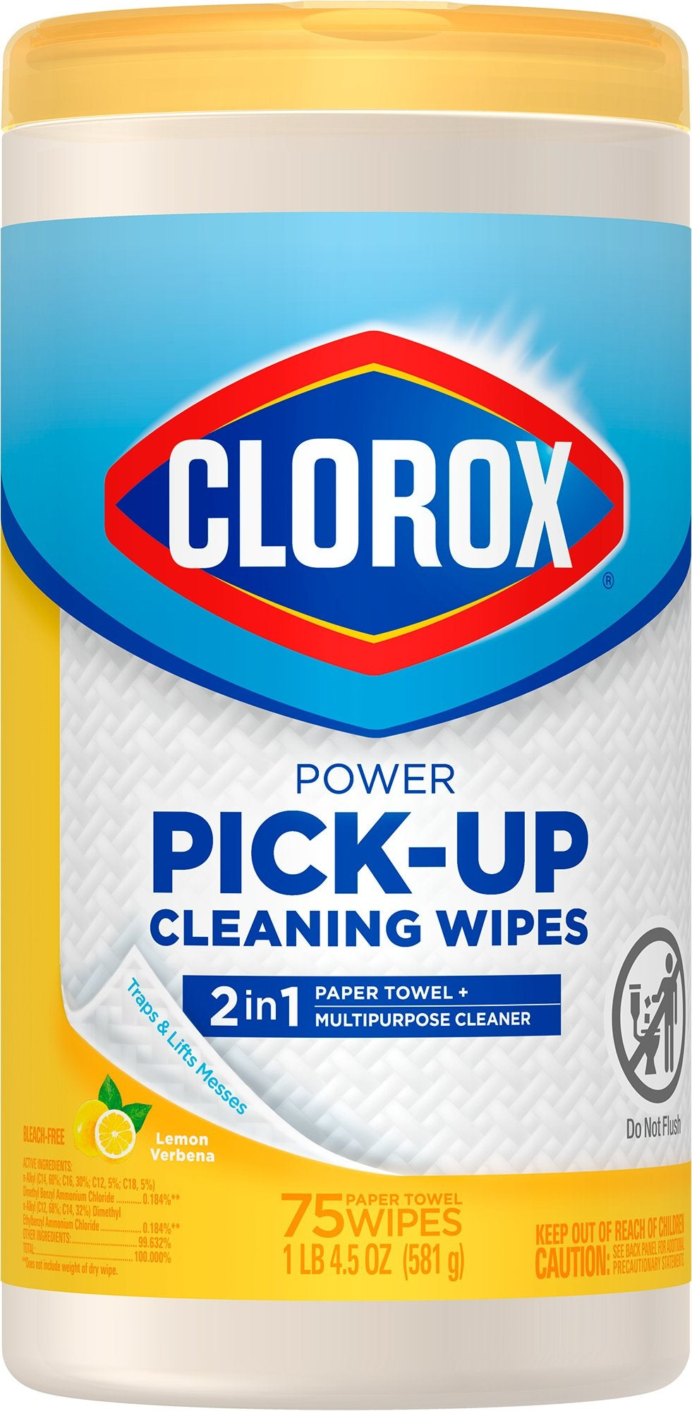 Clorox Power Pick-Up Cleaning Wipes | 75 ct.