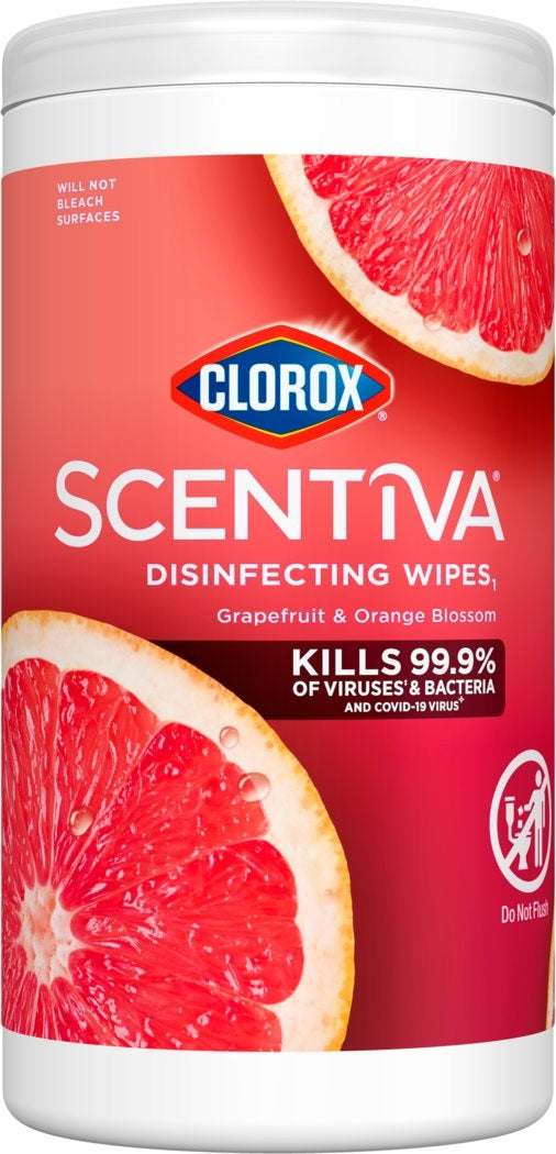 Clorox Scentiva Disinfecting Wipes₁-Flex Pack | 3-pack of 75 ct. each (225 wipes), Kitchen