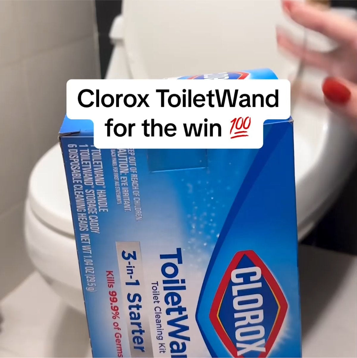 Clorox Disinfecting ToiletWand Disposable Cleaner | 1 wand/caddy with 6 scrubbing pads, Bathroom