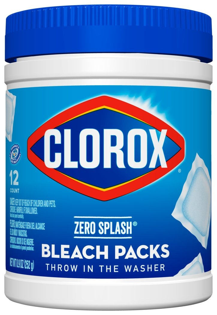Clorox Zero Splash Laundry Bleach Packs | 12 ct.