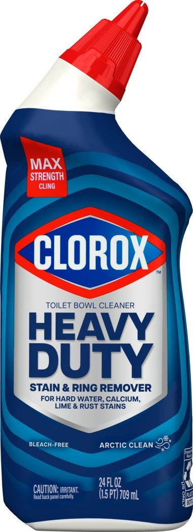 Clorox Toilet Bowl Cleaner Heavy Duty Stain and Ring Remover | 24 fl. oz., Bathroom