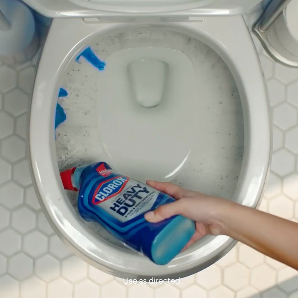 Clorox Toilet Bowl Cleaner Heavy Duty Stain and Ring Remover | 24 fl. oz., Bathroom
